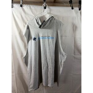 XFL Arlington Renegades Sleeveless Hoodie Mens 3XL Heather Grey NWT XFL02-ARL